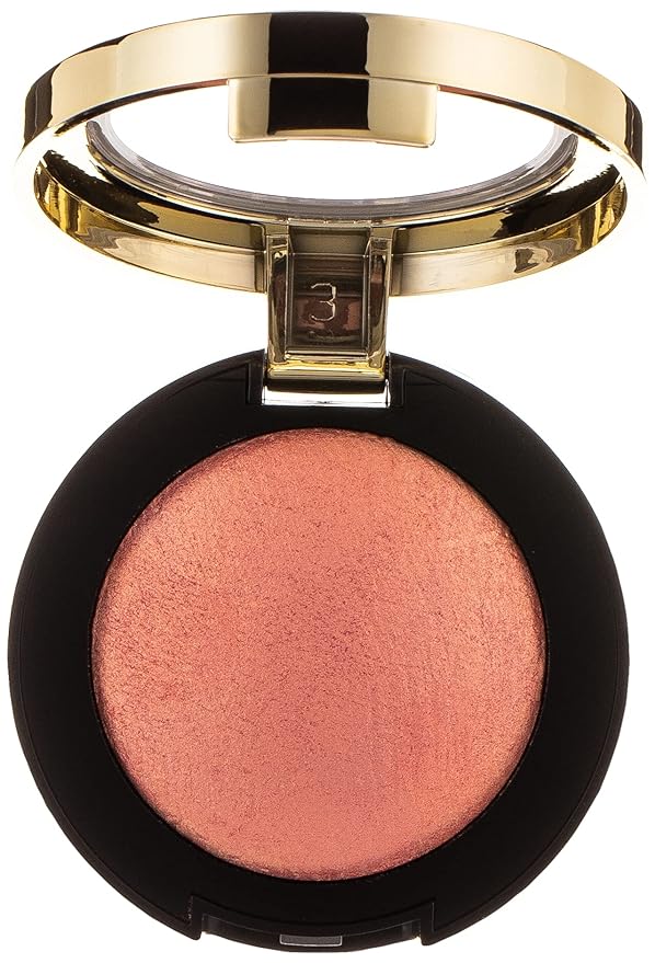 Milani Baked Blush, Powder Blush for Cheeks, Cruelty Free Makeup - Shape, Contour & Highlight Face for a Shimmery or Matte Finish - Bella Bellini