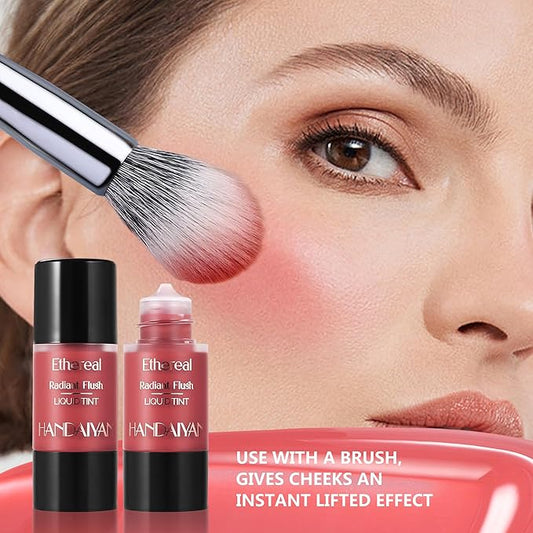 Liquid Blush for Cheeks, Blendable Cheek Tint, Long-lasting Liquid Blush with Naturally Radiant Finish, Daily Use Makeup Blush Drop with Brush-DREAMY