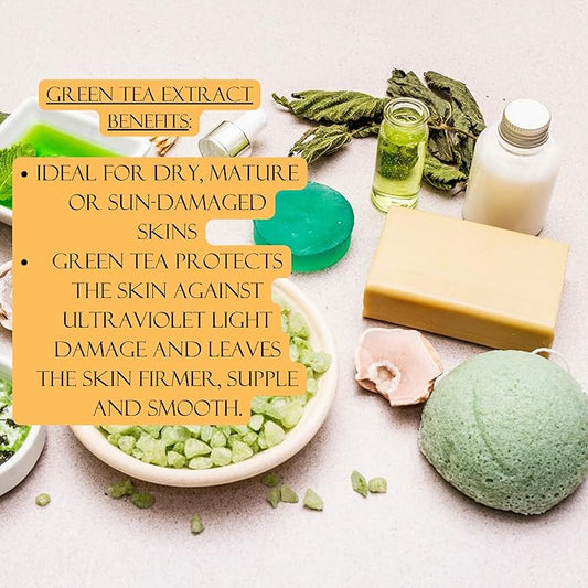 Padime 2pcs | Face Sponges Konjac | Facial Cleansing for Face | Beauty Konjac | Green Tea Sponge & Red Clay Facial Sponges for Washing | Esponjas para Lavar la cara