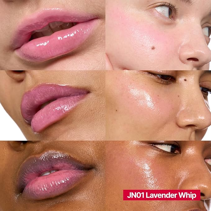 Glowy Jelly Pot + Keychain SET | Dewy Jelly Lip & Blush Color, Tinted Glow Jelly Balm, Dewy Buildable Finish β Lavender Whip (Creamy Lavender) | 0.14 oz