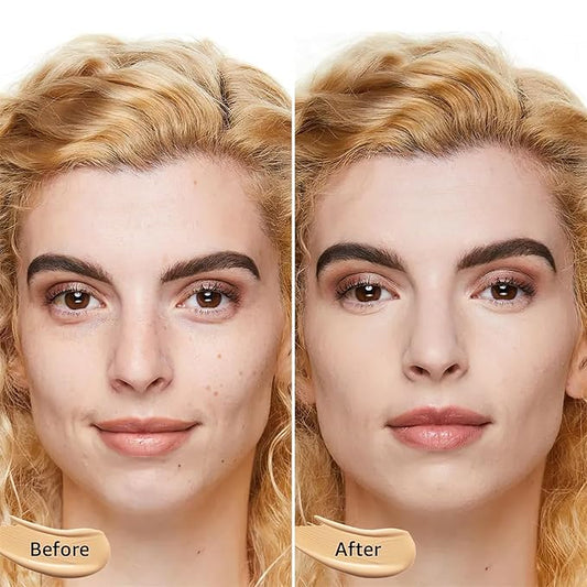 Mushroom Head Air Cushion CC Cream - BB Cream Foundation for Concealer Full Coverage Skin Brighten Long - Lasting Moisturizing, Cushion Foundation Color Correcting for All Skin Types (Ivory)