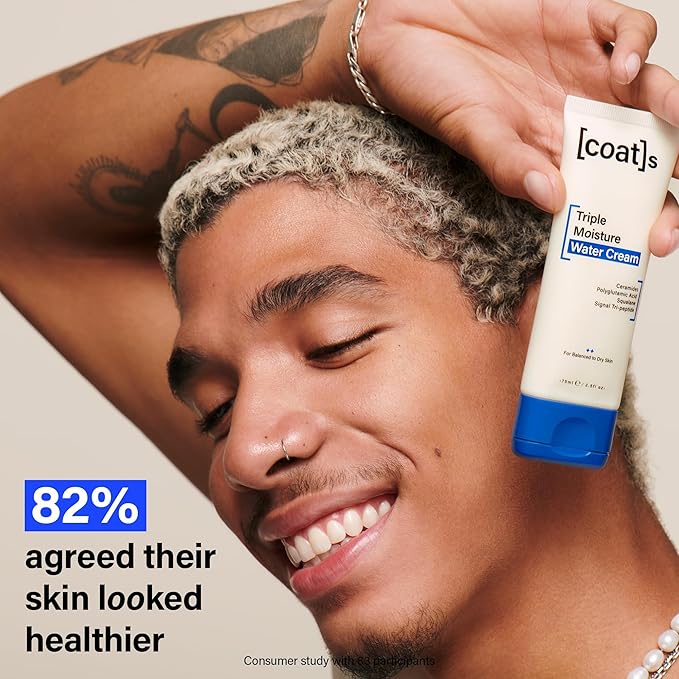 COATS Triple Moisture Water Cream β Lightweight, Oil-Free Face Moisturizer β Protects the Skin Barrier for Long-Lasting Hydration β Dermatologically Approved, Designed for Teens + Young Skin β 2.5 oz