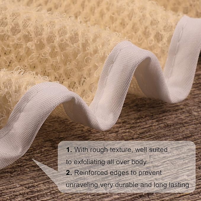 PHOGARY 6 Pack Exfoliating Wash Cloths for Body Scrub and Face Clean, Dual-Sided Wash Towels Bath Washcloths for Men Women Skin Massage Spa - Rough Exfoliating Side and Soft Terry Side