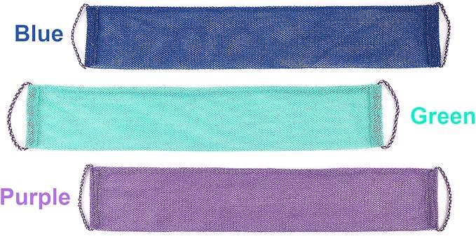 3 PCS African Exfoliating Net,African Net Sponge,Exfoliating Body Scrubber Back Scrubber for Shower,Exfoliating Washcloth African Net Bath Sponge Exfoliating Net for Men Women Daily Shower Bathing