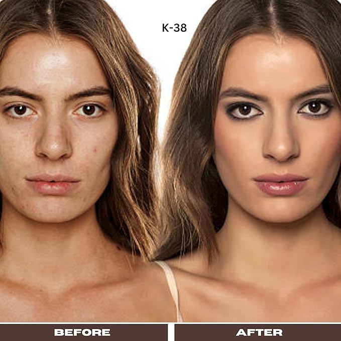 soft matte powder (K-38. Light with warm olive undertone)