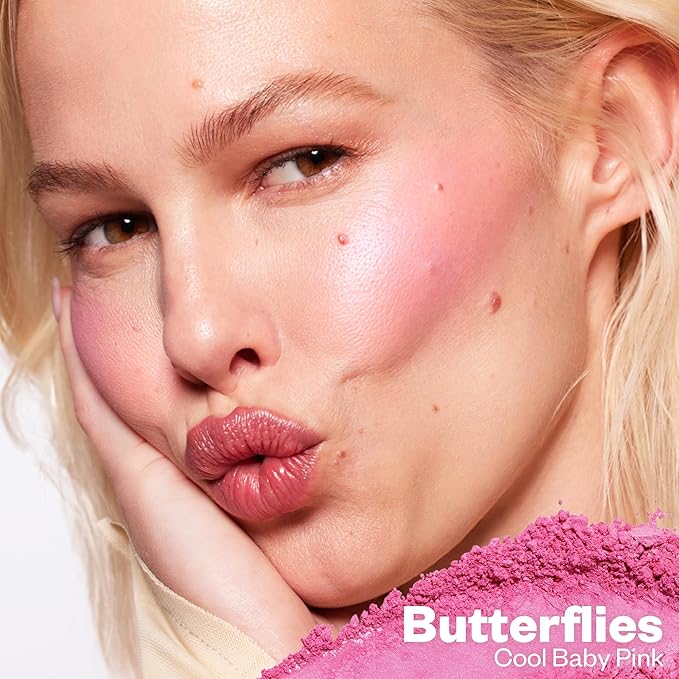 Kosas Blush is Life β Talc-Free Dimensional Blush Baked with Squalane & Hyaluronic Acid β Long Wear, Safe for Sensitive Skin - Butterflies