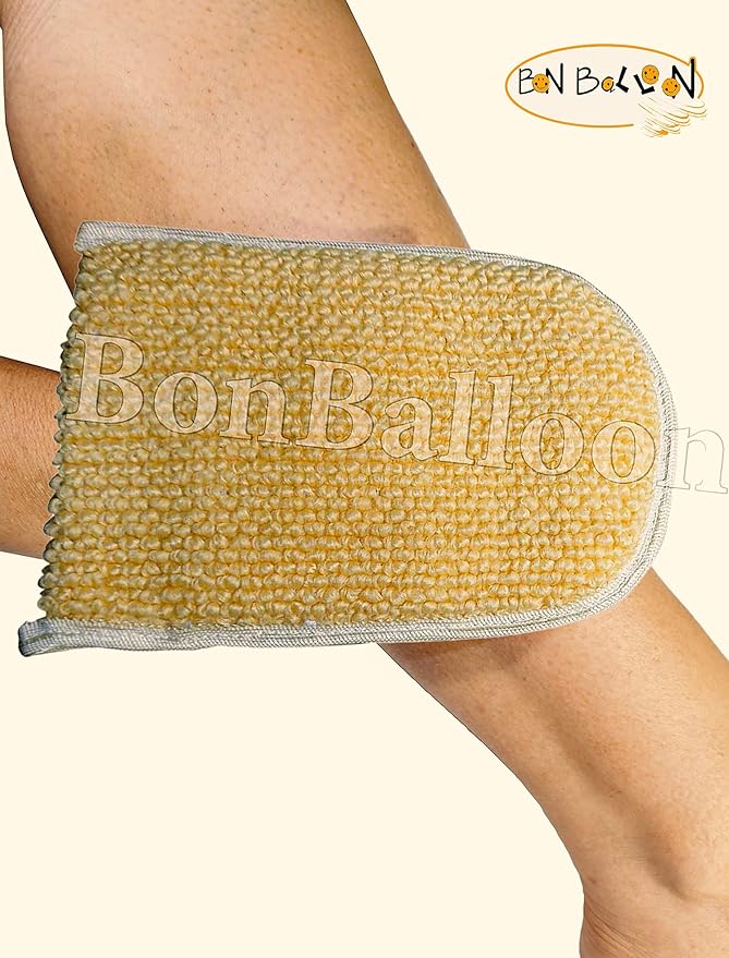 3 Pack 7" x 5.8" (17.5 x 14.5 cm) Bath Loofah Luffa Loffa Lofa Loofa Pads Pad Mitt Bath Pouf Mesh Exfoliating Shower Egyptian Scrubber Sponge 100% Natural Organic SPA Beauty Body Luxurious Premium