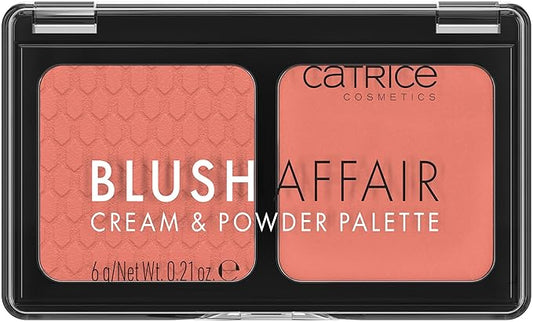 Catrice | Blush Affair Cream & Powder Palette | Highly Pigmented Radiant Cream & Soft Matte Powder | Vegan & Cruelty Free (040 Peach Passion)