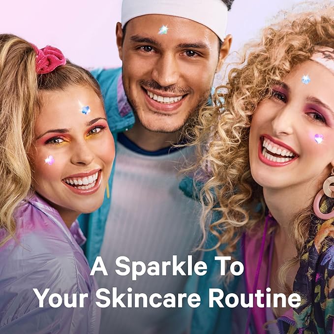 Sosky Hologram Pimple Patches for Face, Hydrocolloid Acne Patches with Salicylic Acid, Cute Star Zit Stickers,Colorful Blemish Covers,48 Count Blue Pink Heart Moon Butterfly Flower