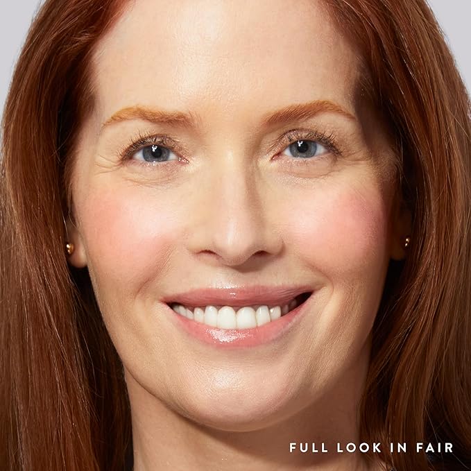 LAURA GELLER NEW YORK 40+ Club Blush-n-Balance 3pc Kit: Baked Balance-N-Brighten Color Correcting Foundation, Fair + Retractable Kabuki Brush + Baked Blush-N-Brighten, Tropic Hues