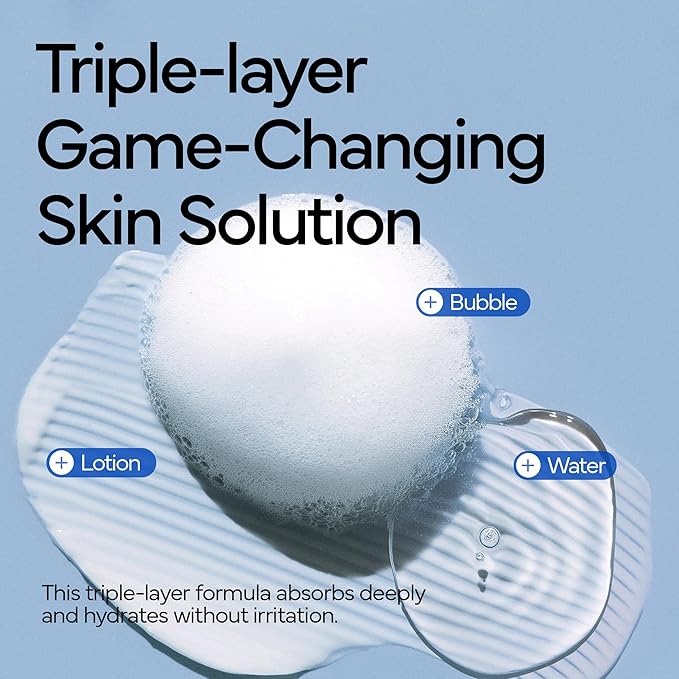 Rice Milky Foam Bubble Toner I Trouble Care, Hydrating, Glowing Skin, Sensitive Skin, Calming Skin I with Niacinamide & Rice Extract (5.07fl.oz / 150ml)