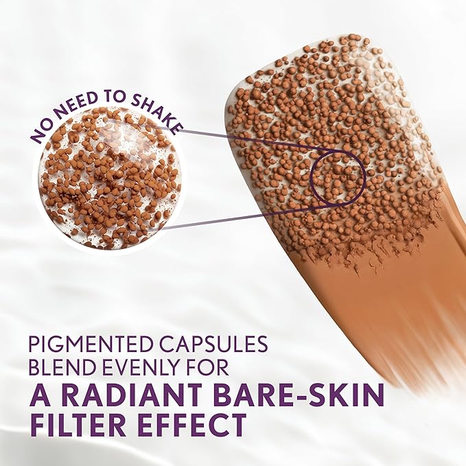 Covergirl Simply Ageless Skin Perfector Essence Foundation, 80 Deep, Tinted Skincare Makeup Hybrid, Sheer Tint, Radiant Finish, Glowy Finish, Vegan Formula, 1.0oz