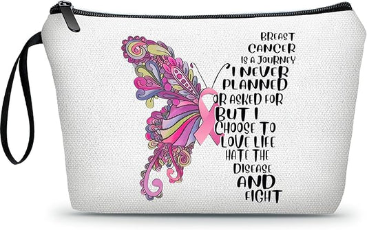 Breast Cancer Care Chemo After Surgery Gifts for Woman Small Cosmetic Makeup Pouches Chemo Care Package for Women