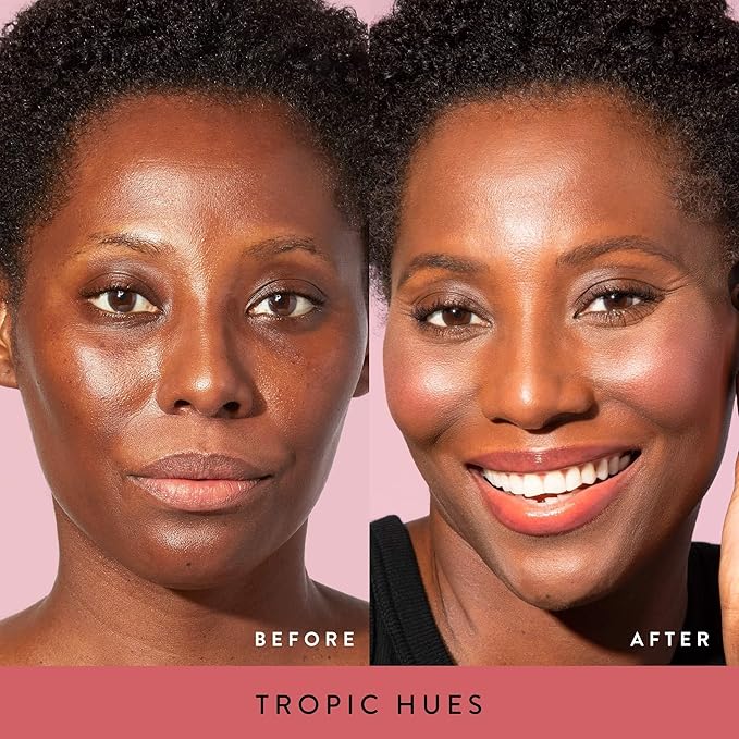 LAURA GELLER NEW YORK Baked Blush-n-Brighten Marbleized Blush for Cheeks - RosΓ© All Day - Natural Finish - Buildable Color