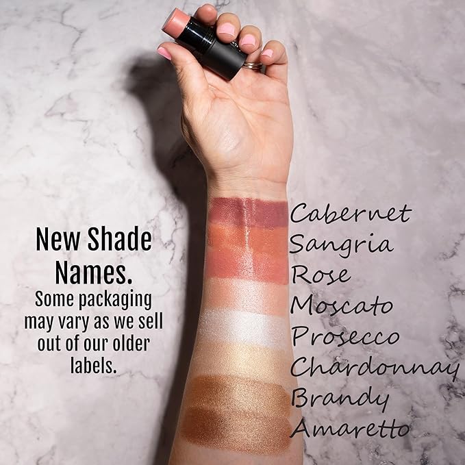 Organic Tint Tube, 100% Natural Vegan Gluten-Free Cream Blush Multi-Stick, Made in USA, Cabernet