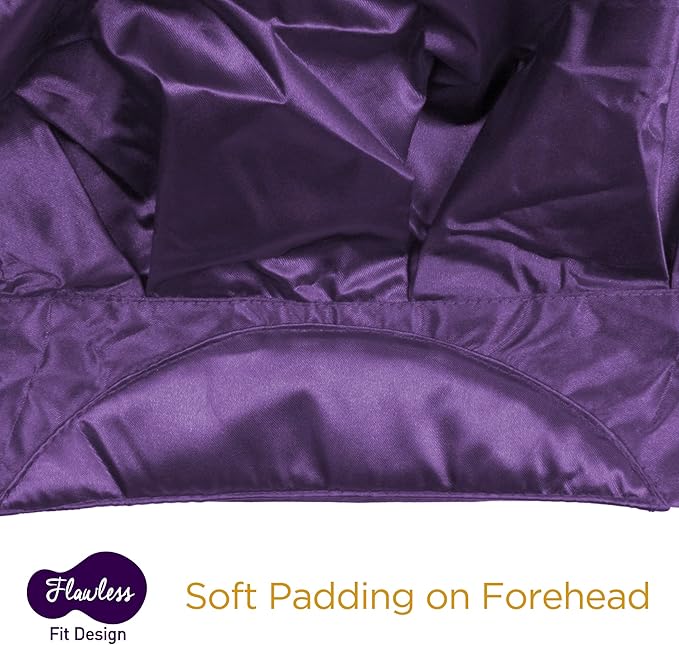 DONNA Silky Padded Braid Cap Braids, Twist, Locs or Ponytails Soft Satin Elastic Band Braid Bonnet for Sleeping