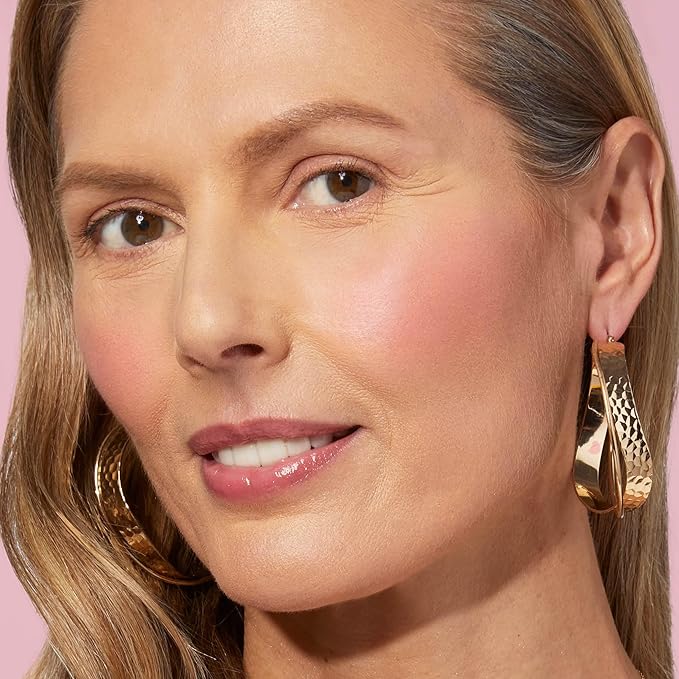 LAURA GELLER NEW YORK Baked Blush-n-Brighten Marbleized Blush for Cheeks - RosΓ© All Day - Natural Finish - Buildable Color