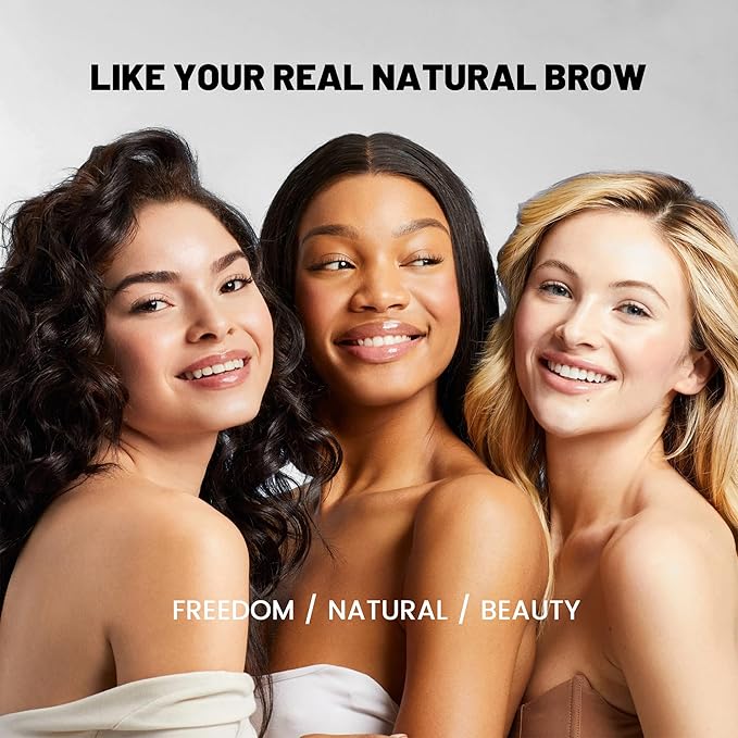 2-in-1 Dual Ended Microblading Eyebrow Pen & Eyebrow Brush,Waterproof 2-Fork-Tip & Precise Brush-Tip for Natural Hair-Like Brows, Perfect Eyebrows Make up,Last 24Hrs.