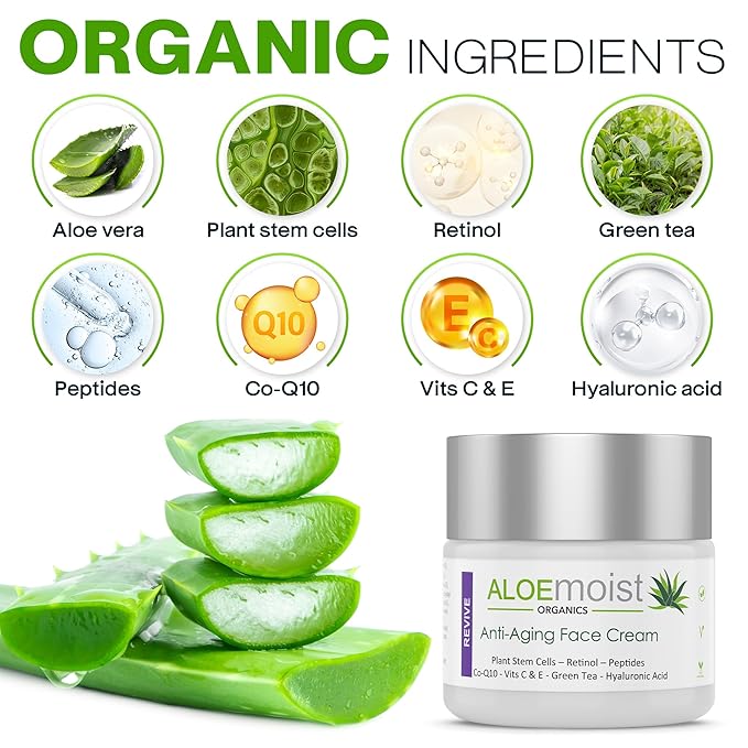 Advanced Retinol Cream for Face | Revive Anti Aging Face Cream for Women & Men - Topical Retinoid Wrinkle Repair Day or Night Moisturizer β Organic Retinol Facial Moisturizer for Aging Skin Care