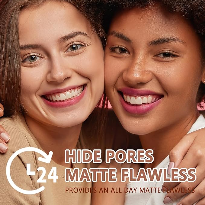 Oil Control Face Pressed Powder,Matte Smooth Flawless Finishing Powder Makeup,Lightweight Waterproof Long-Lasting Setting Powders Foundation,0.35 Oz(IVORY)