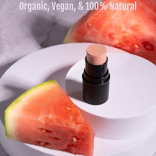 Organic Tint Tube, 100% Natural Vegan Gluten-Free Cream Highlighter Multi-Stick, Made in USA, Moscato