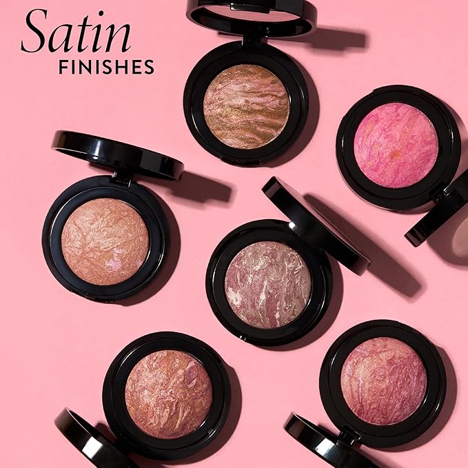 LAURA GELLER NEW YORK Baked Blush-n-Brighten Marbleized Blush for Cheeks - RosΓ© All Day - Natural Finish - Buildable Color
