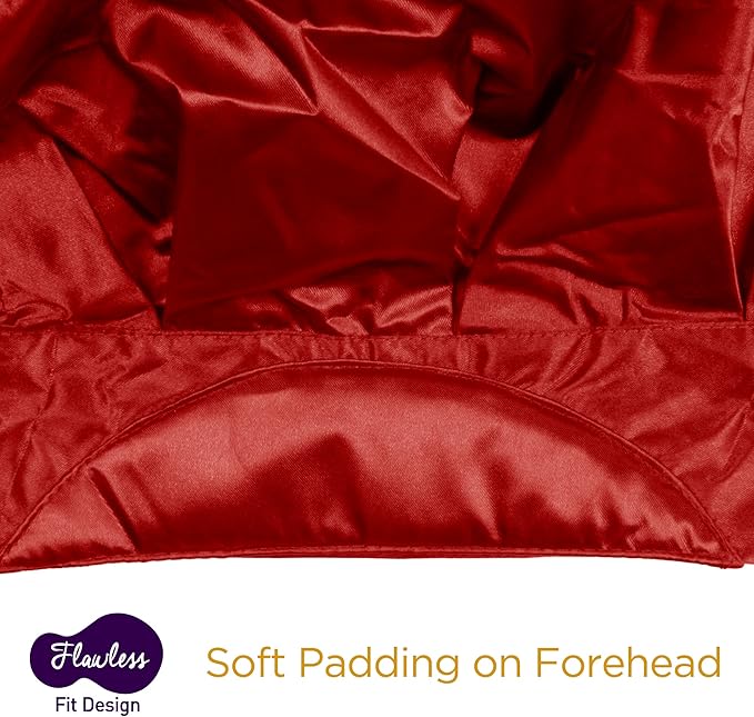 DONNA Silky Padded Braid Cap Braids, Twist, Locs or Ponytails Soft Satin Elastic Band Braid Bonnet for Sleeping
