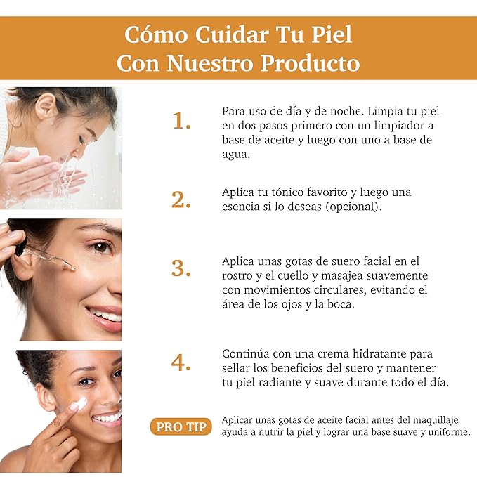 Purifect Natural Vitamin C Vegan Facial Serum - Enhances Skin Radiance, Hydration, and Firmness with Niacinamide & Vitamin E, 30ml (Made in the USA)