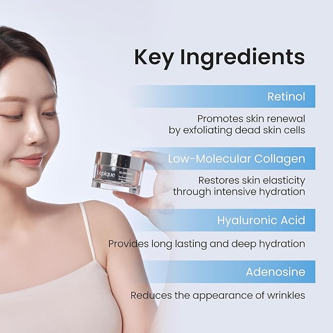 Retinol Night Cream 1.69oz - No.1 Korean Retinol Night Cream for Face and Neck - Collagen, Centella, Hyaluronic Acid - Anti aging cream, Moisturizer, Face Cream, Hydrating, Firming