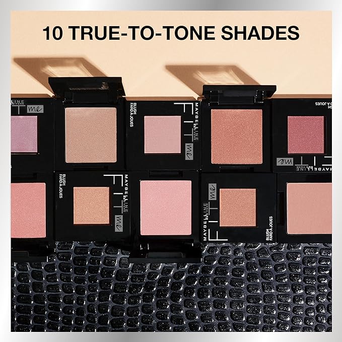 Maybelline Fit Me Blush, Lightweight, Smooth, Blendable, Long-lasting All-Day Face Enhancing Makeup Color, Nude, 1 Count