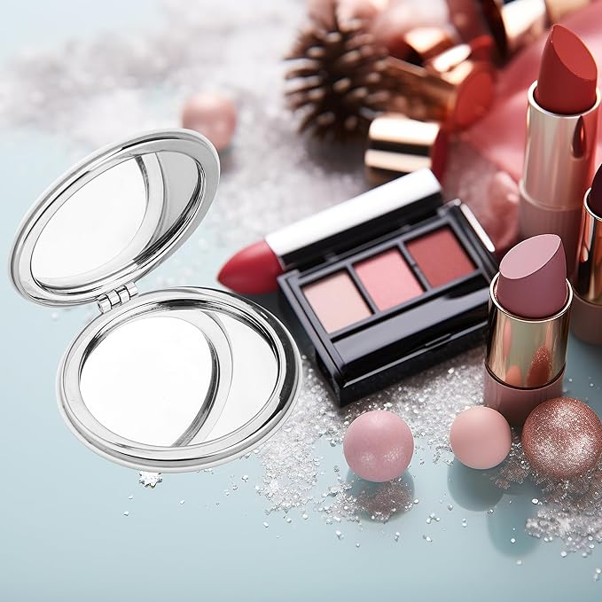 Zuo Bao Breast Cancer Awareness Makeup Mirror for Women Battle Me But Won't Beat Me Mirror Pink Ribbon Gift (Breast Cancer)