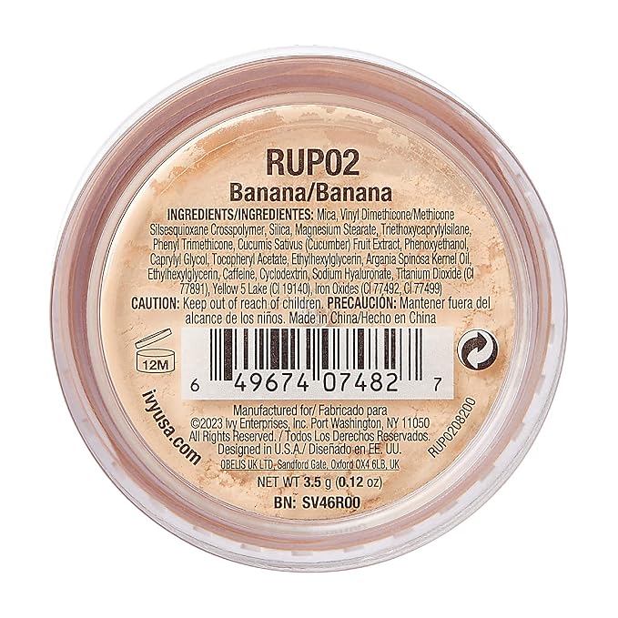 Ruby Kisses Instant Bake Undereye Powder - Vegan, Cruelty Free Powder for Brightening Eyes and Smudge-Free Makeup