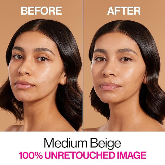 wet n wild Bare Focus Skin Tint, 5% Niacinamide Enriched, Buildable Sheer Lightweight Coverage, Natural Radiant Finish, Hyaluronic & Vitamin Hydration Boost, Cruelty-Free & Vegan - Medium Beige