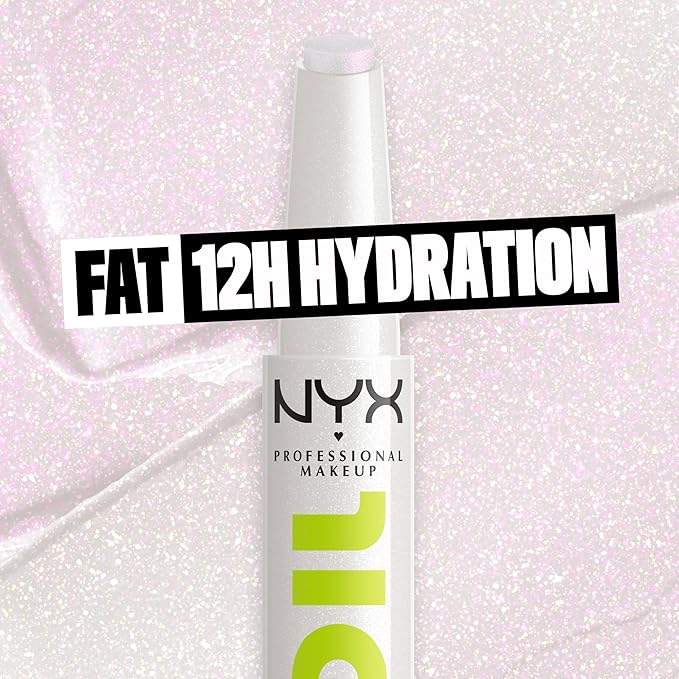 NYX PROFESSIONAL MAKEUP Fat Oil Slick Click, Lightweight, Buildable, Pigmented Vegan Lip Balm - Main Character