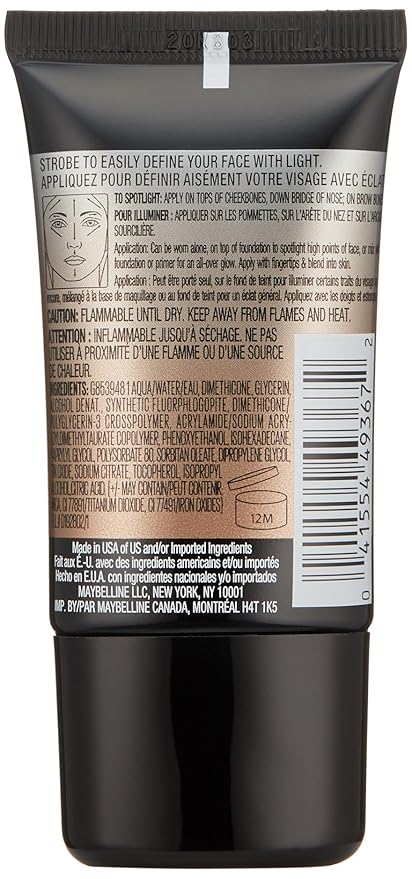 Maybelline Master Strobing Liquid Illuminating Highlighter, Deep/Gold, 0.67 fl. oz.