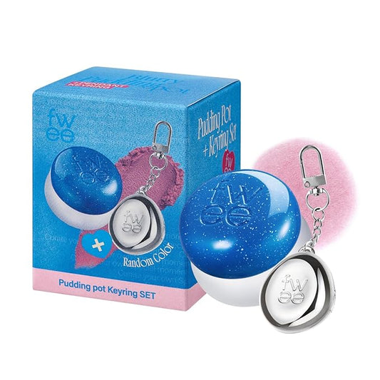 Blurry Pudding Pot + Keychain SET | Airbrushed Blush & Lip, Buildable Pigment, Long-lasting, Lightweight, Easy to Blend, Natural Soft Matte Finish Makeup β Cool (Lavender Pink) | 0.17 oz