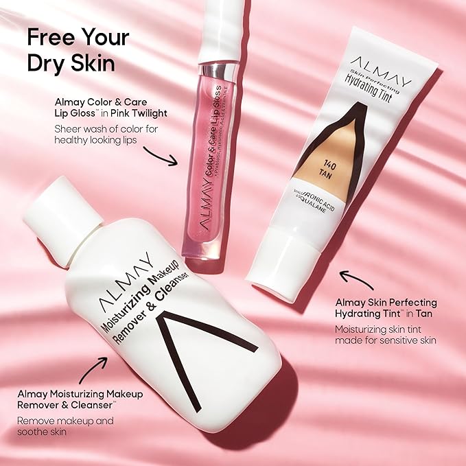 Almay Hydrating Liquid Foundation Tint, Lightweight with Light Coverage, Naturally Dewy Finish, Hypoallergenic, Dermatologist TestedFragrance Free, 150 Honey, 0.94 fl oz.