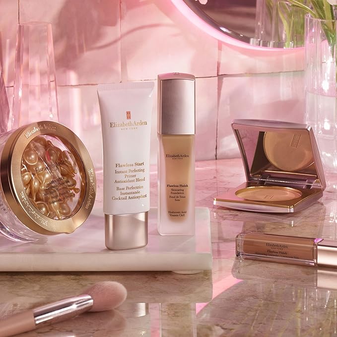 Elizabeth Arden Flawless Finish Skincaring Pressed Setting Powder - Bronze Shade - Matte (Pack of 2)