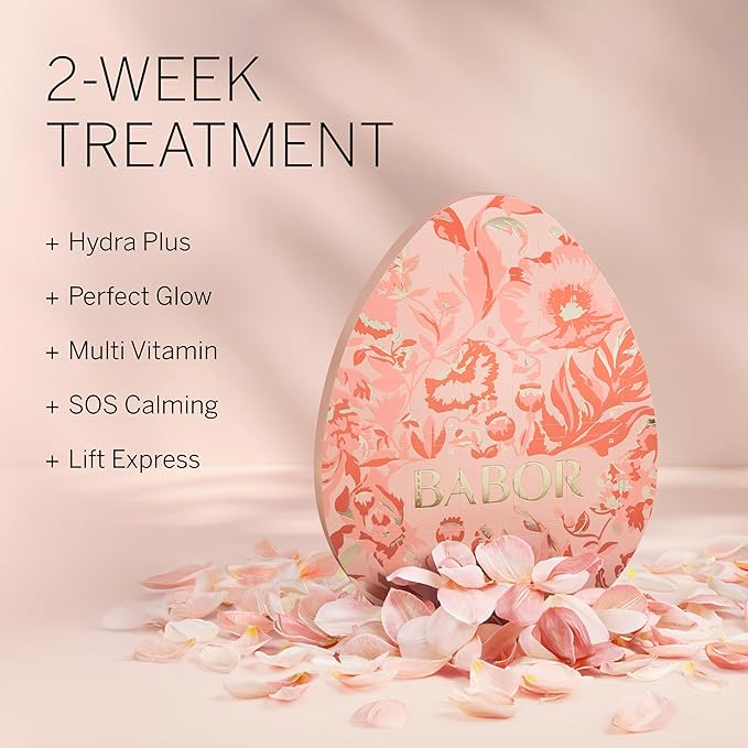 BABOR Spring Egg with 14-Day Hydrating & Anti-Aging Ampoule Treatment for a Radiant Complexion, Best for Dry Mature Skin Looking for a Spring Refresh