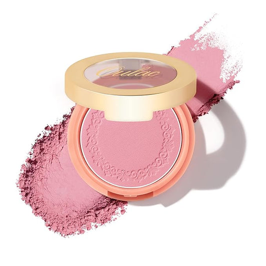 Oulac Baby Pink Blush Makeup| Highly Pigmented Cream Blush| Natural Matte Glow| Shape & Highlight Face| Cruelty-Free Vegan Blush | Pink Blush 4.8g