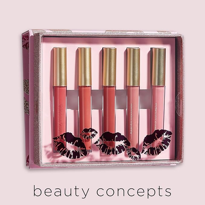 Beauty Concepts Lip Gloss Collection β Shimmering, Glossy Lip Makeup Set for a Radiant Finish, Pink