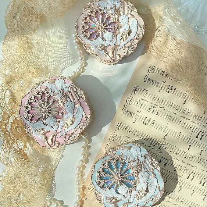 Flower Knows Little Angel Cream Blush,Buildable & Blendable Makeup Blush for cheeks,Soft & Long-lasting,Brick Red Flush for All Skin Tones(01 Flaming Heart,6g)