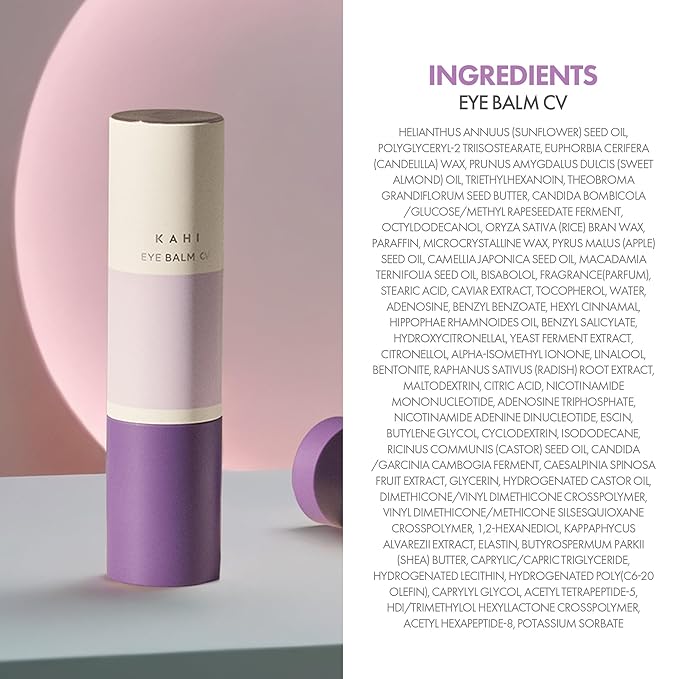 KAHI Eye Balm CV - Age-Defying, Hydrating, 3D Lifting Under Eye Moisturizer Stick with Beluga Caviar Oil - Corrector for Dark Circles β Luxury Korean Skincare (9g, 0.31 oz)
