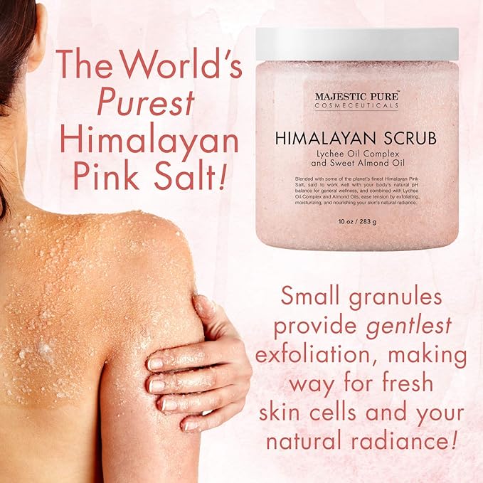 Majestic Pure Himalayan Body Scrub and Tea Tree Scrub Bundle β Body and Foot Scrub Combo set