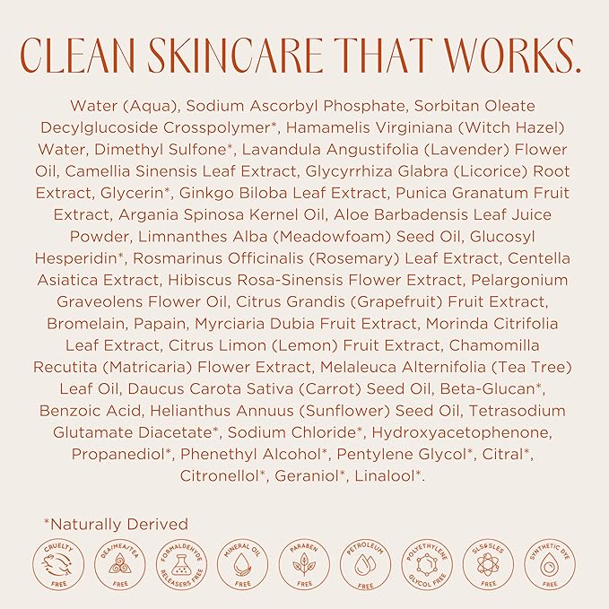 InstaNatural Vitamin C Face Toner, Brightens, Balances pH and Reduces Signs of Aging, Fine Lines and Wrinkles, with Witch Hazel, Lavender and Geranium Oils, 4 Fl Oz - 3 Pack