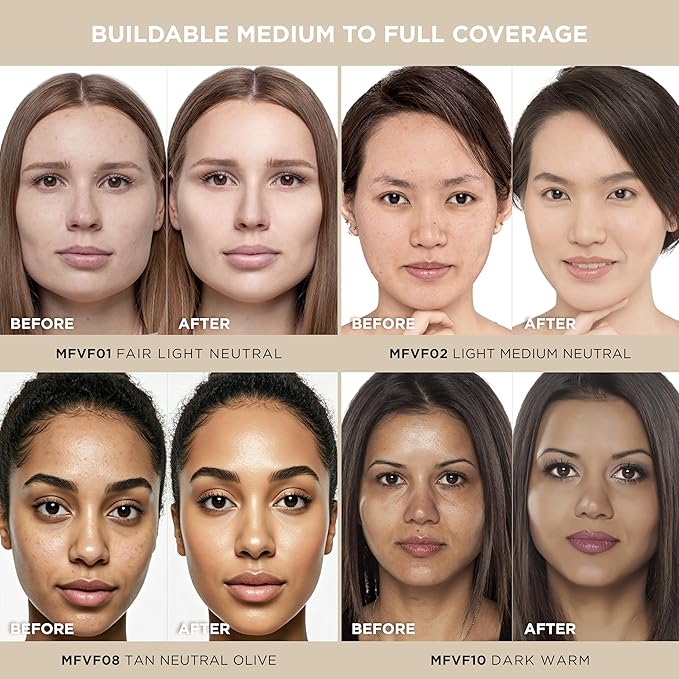 Absolute New York MFVF01 Fair Light Neutral Velvet Focus Powder Foundation | Talc-Free, 12H Long-Lasting, Lightweight