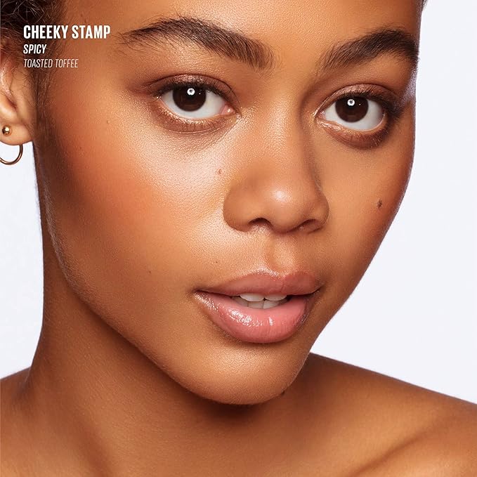 KAJA Blusher - Cheeky Stamp 07 Spicy | Kbeauty, Cute Makeup, Buildable & Blendable Shade with Heart-shaped Applicator, Sunkissed Finish, Travel size, Hygienic, Portable, Korean Makeup, 0.17 Oz