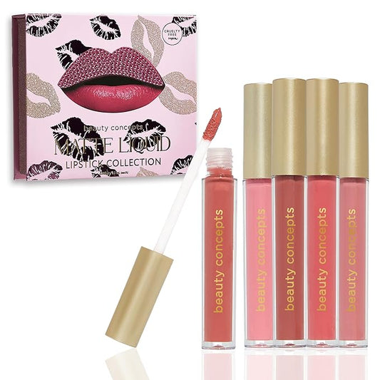 Beauty Concepts Lip Gloss Collection β Shimmering, Glossy Lip Makeup Set for a Radiant Finish, Pink