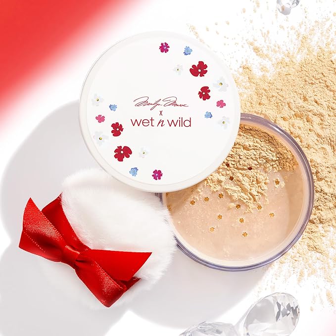 wet n wild Marilyn Monroe Collection Loose Setting Powder, Luminous Finish with Light-Diffusing Pearls β Translucent