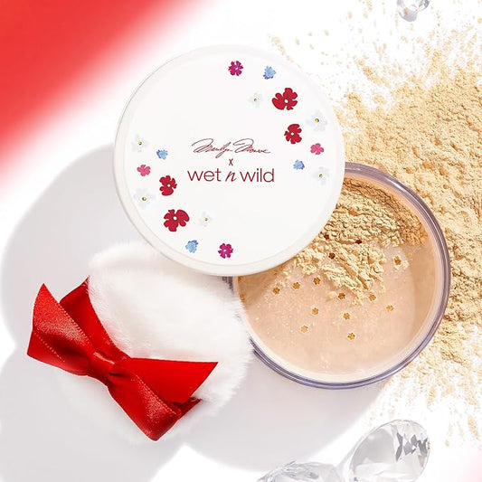 wet n wild Marilyn Monroe Collection Loose Setting Powder, Luminous Finish with Light-Diffusing Pearls β Translucent